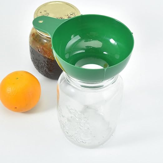 Alipis Wide Mouth Kitchen Funnel Set for Mason Jars and Bottles 6.41X4.76X2.99 Inch Plastic Canning Funnels for Jam Oil Salad Dressing and Beverage Transfer