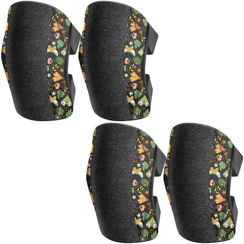 2 Pack Garden Knee Pads for Women, Foam Padding Work Kneepads, Butterfly