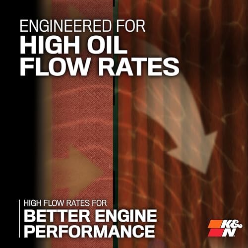 K&N Motorcycle Oil Filter: High Performance, Wrench Off Nut, KN-204C