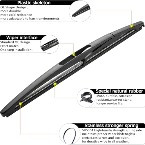 Rear Wiper Arm Blade Replacement for Dodge Magnum Nitro