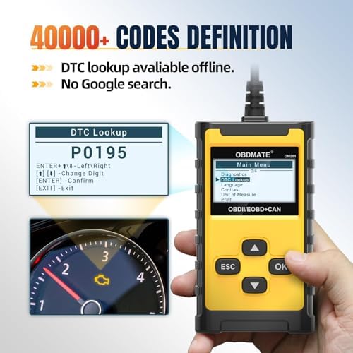 Check Engine Code Reader, OBDMATE OM201 OBD2 Diagnostic Tool