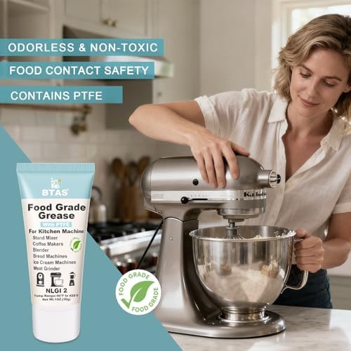 BTAS Food Grade Grease for Kitchenaid Stand Mixer NLGI 2 1oz