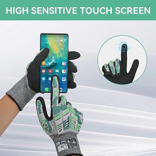 Safety Work Gloves,Impact Gloves for Men Women,Cut Resistant