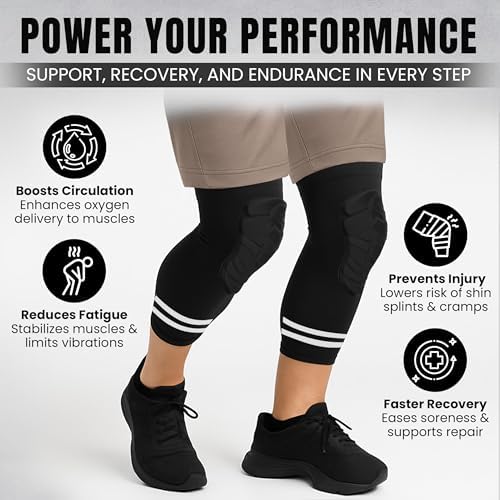 Dirt Defence Basketball Knee Pads - 2Pcs Medium Size Padded Knee Compression Sleeve for Legs - EVA Shock-Absorbing Support for Sports Training and Recovery - Volleyball, Soccer, Weightlifting, Baseball - Medium