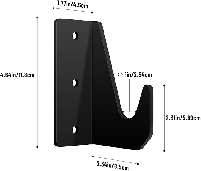 Floor Jack Stand Wall Mount Organizer Brackets Garage Tool Hangers Jack Stands Holder Storage Rack Mount Fit for Any Standard Aluminum or Steel Floor Jack (2 Pack)