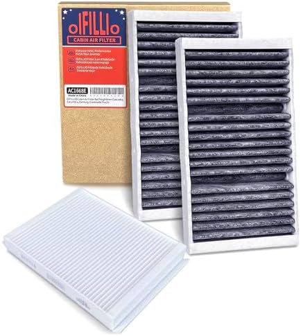 OIFILLIO Cabin Air Filter kit for Mercedes GLE350 GLS450 (2016-2019), ML350 (2012-2015), GL450 (2013-2016), GLE400 GLS550, Replace 1668300318 & 1668300218 (3-Piece Set)