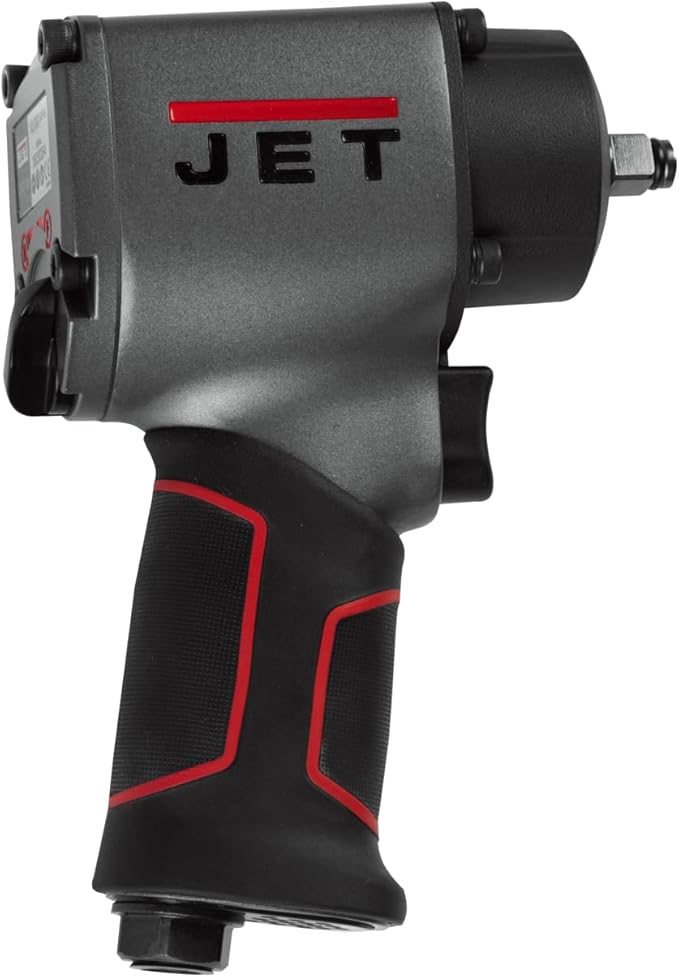 JET 3/8-Inch Compact Impact Wrench, 500 ft-lbs, 10000 RPM (Model JAT-106)