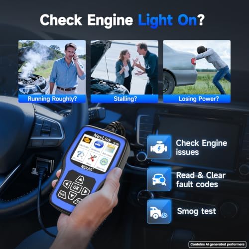 NEXAS NL101 OBD2 Scanner with Battery Tester for All US Vehicles Since 1996