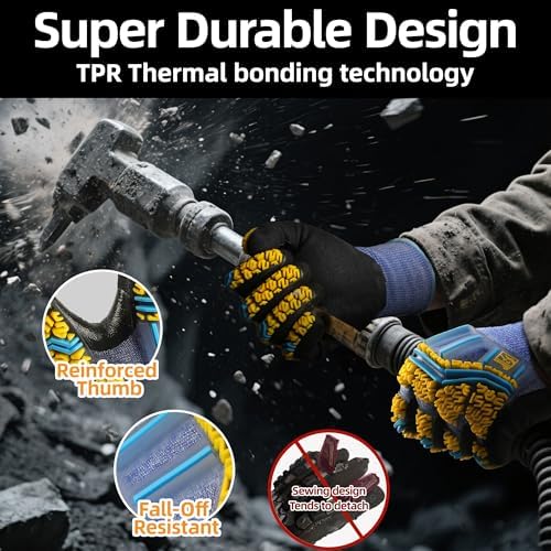 Schwer ANSI A4 Impact Protection Gloves, Ultra Durable, PM3900-T, M