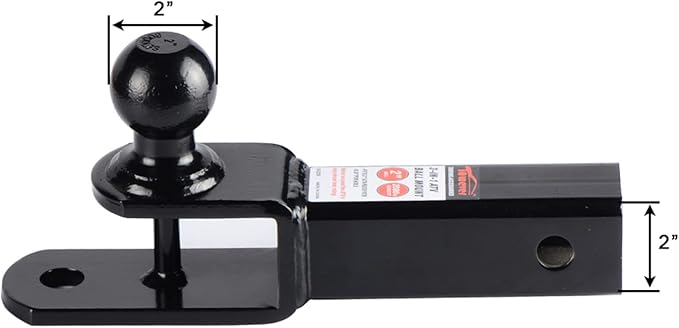 84209 2 inches ATV Receiver Hitch 3 in 1 Ball Mount with 2 inches Ball