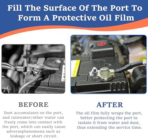 Automotive Dielectric Silicone Grease 50g Electrical Terminal Lubricant Battery Connector Protect Components Waterproof Anti Corrosion Rust for Marine Car Wire Connect Plugs Ports Vacuum Servo