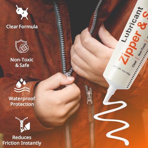 ZDBB Zipper Lubricant for Plastic Metal Snap Zipper Ease Lube Grease, 1oz