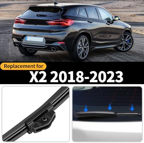Rear Windshield Wiper Blade and Arm for BMW X2 2018-2023 for Car Window