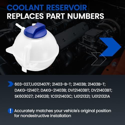 603-027 Coolant Tank for VW/Audi/Seat 99-15