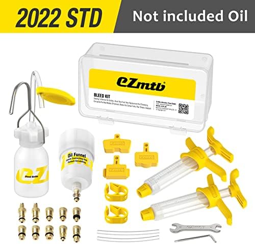 Brake Bleed Kit for Shimano Hydraulic Brakes, Brake Fluid Change Hydraulic Kits, Including High Performance Brake Fluid Mineral Oil 120ml