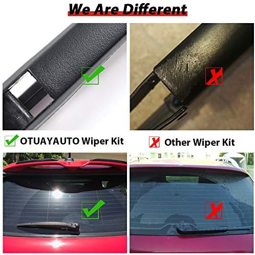 Replacement for Jeep Grand Cherokee 2011 2012 2013 Vehicles - Rear Windshield Back Wiper Arm Blade Set - OTUAYAUTO Factory OEM 68079868AA