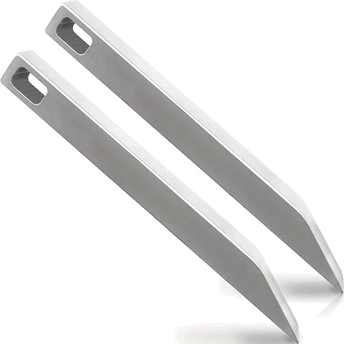 EDC Stainless Steel Pry Bar 2 Pack - Heavy Duty Mini Keychain Prybar - Mighty Miniature Portable Multitool, Screwdriver, Bottle Opener, & Box Opener