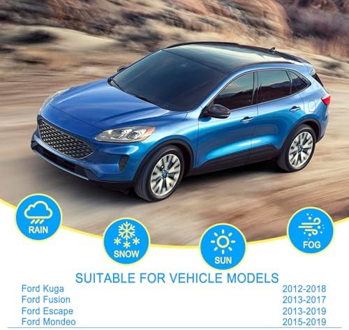 CJPPPZIW® Windshield Wipers-28 Inch+28 Inch+11 Inch Replacement for 2013-2019 Ford Escape/2012-2018 Kuga/2013-2017 Fusion OEM Quality Premium All-Season Front Rear Wiper Blades (Pack of 3)
