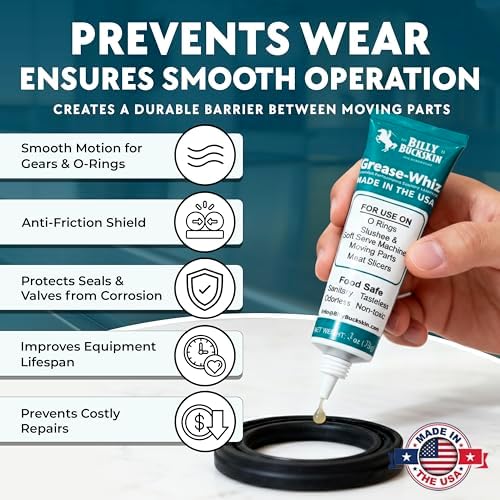 Billy Buckskin Grease-Whiz Food Grade Grease Lubricant, 4oz, 12-Pack