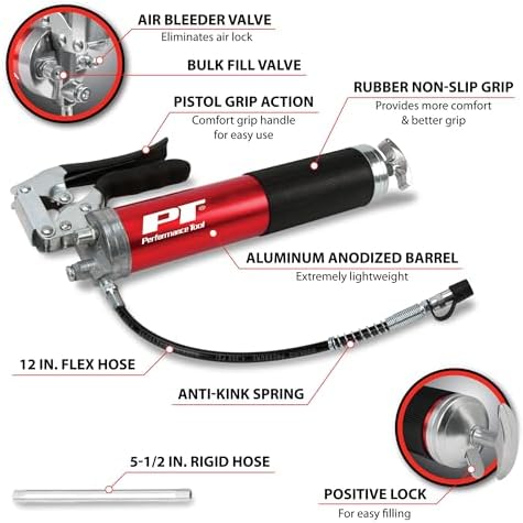 Performance Tool W54291 Pistol Grip Grease Gun