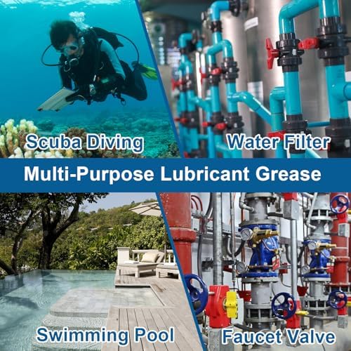 ZDBB Faucet O-Rings Grease Silicone Lubricant Pool Lube Tube for O Ring Rubber Washers Water Filter Pump Gaskets Cartridges Valves Pressure Plugs Seals,1 oz 1-Pack