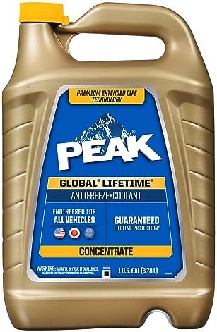 PEAK Global Lifetime Concentrate Antifreeze and Coolant for All Vehicles, 1 Gal.