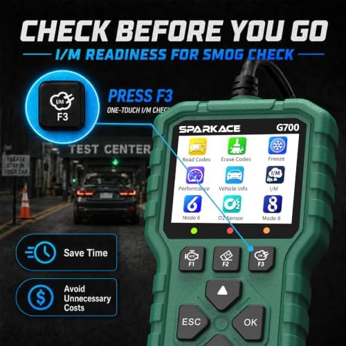 Launch G700 OBD2 Scanner, Car Code Reader with Live Data & I/M Check