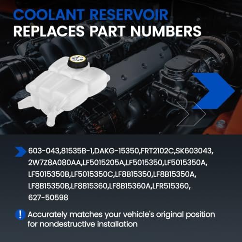 603-043 Engine Coolant Overflow Tank for Mazda 3 04-13