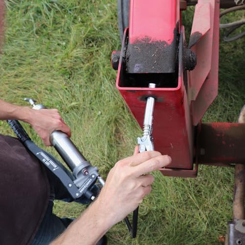 LockNLube Grease Gun Coupler XL - Universal Fit - Extra Reach for Recessed Grease Fittings