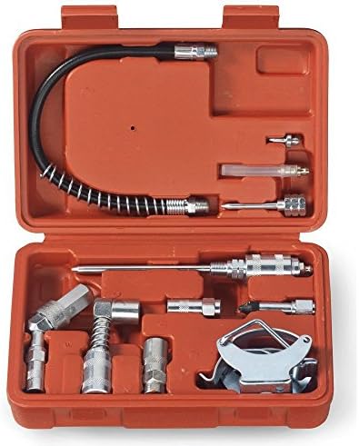 Tooluxe 61077L Multi-Function Grease Gun and Lubrication Accessory Kit