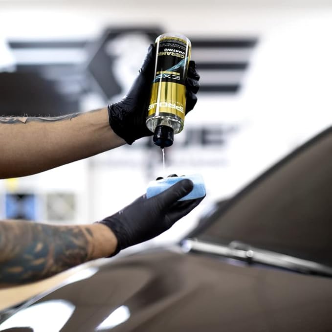 Proje Ceramic Coating - 12+ Month Durability - Easy to Apply - High Gloss - Anti Scratch - Safe on All Surfaces - Hydrophobic SiO2 Top Coat For Cars, Trucks, RVs, and More - 16 fl oz