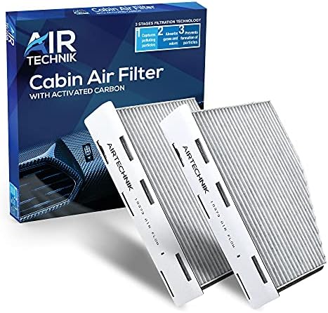 AirTechnik CF10373 Cabin Air Filter w/Activated Carbon (2 Pack) | Fits Audi A3, A3 Quattro, Q3, TT Quattro, VW Beetle, Caddy III, CC, EOS, Golf, GTI, Passat, R32, Rabbit - CUK2939