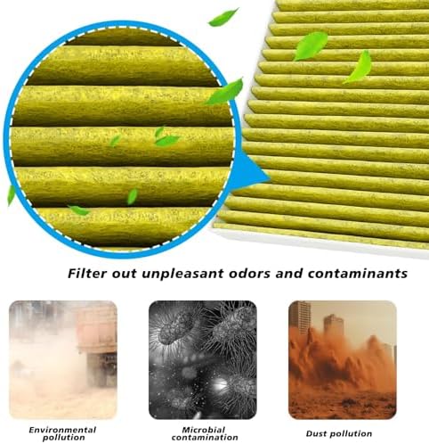 Cabin and Engine Air Filter Fits for 2019-2025 2026 Chevrolet Silverado 1500, Tahoe, Suburban, Sierra 1500, Yukon, Yukon XL, Escalade, Fits 13356916, 84121219, CF11966, CA12404