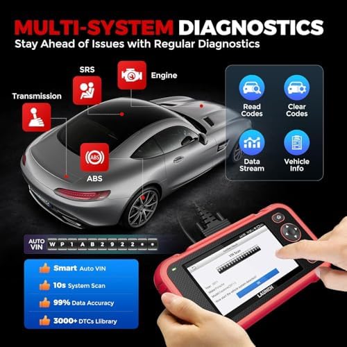 LAUNCH OBD2 Scanner CRP123I V3.0 Elite,7 Resets Car Scanner,Lifetime Update