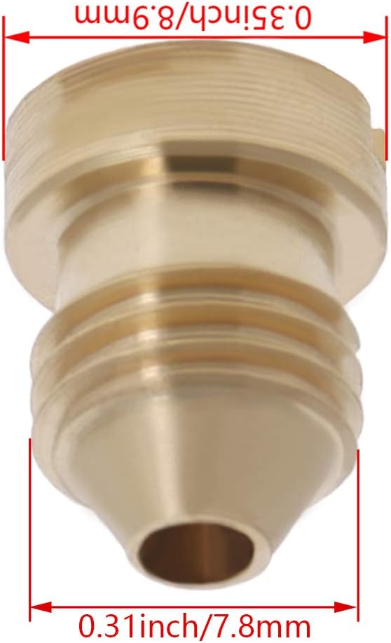 MroMax 2Pcs 1.1mm Foam Orifice Nozzle Tip, Brass Universal Thread Tips for Snow Foam Lance