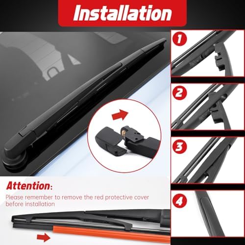 OTUAYAUTO Rear Windshield Wiper Arm Blade Replacement for Honda CRV CR-V 2007-2011 Rear Wiper Kits Assembly Complete Set OEM 76720-SWA-003 Accessories Parts