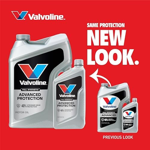 Valvoline Advanced Full Synthetic SAE 20W-50 Motor Oil 1 QT, Case of 6
