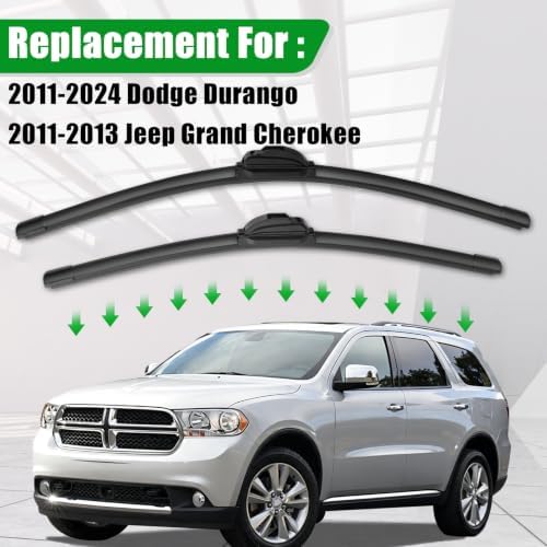 Windshield Wiper Blades compatible with Dodge Durango/Jeep Grand Cherokee