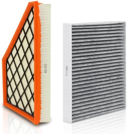 Engine & Cabin Air Filter Set Compatible with 2018-2026 Chevy Traverse/ 2019-2026 Chevy Blazer/ 2017-2026 GMC Acadia/ 2018-2026 Buick Enclave/ 2017-2026 Cadillac XT5 Replace CF11966 CA12166