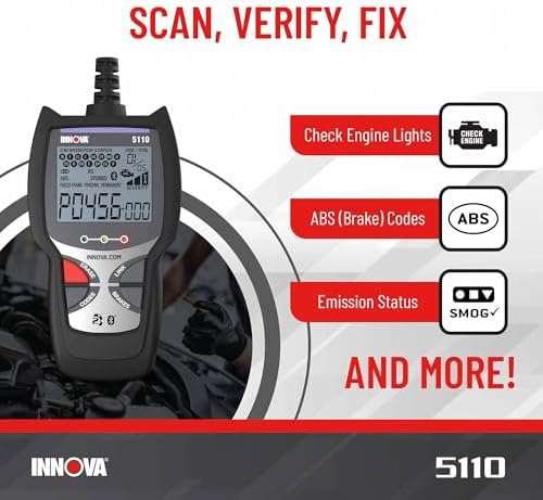 INNOVA 5110 Check Engine Code Reader - Super Simple Car Scanner for All Levels - Works on Most 1996 & Newer OBDII Cars