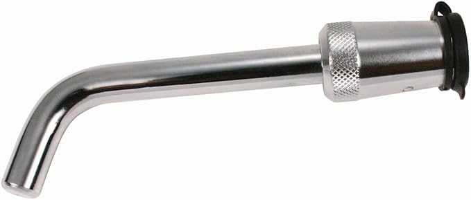 Trimax Deluxe 5/8" Dia. Key Bent Pin Receiver Lock, 3-1/2" Span TR200, Clam Packaging, Chrome