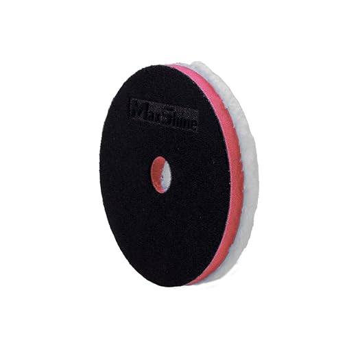 Maxshine 5" Universal Microfiber Polishing Foam Pad for Finishing – Ultra-Soft Microfiber with Hook & Loop – Compatible with DA & Rotary Polishers – Ideal for Final Finishing