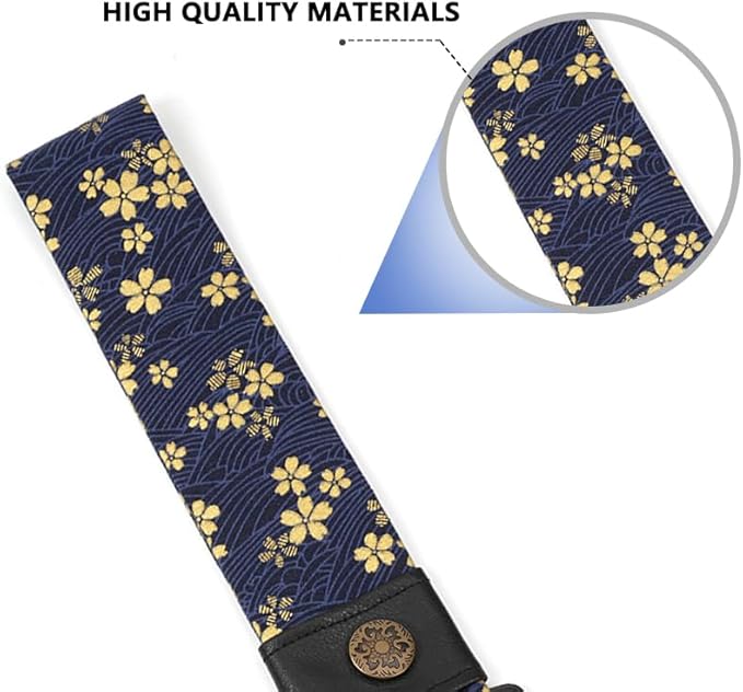 RASTP Racing Tow Strap, Car Modification Sports Trailer Belt Fit for Front or Rear Front Bumper Decorative (Flower Blue)