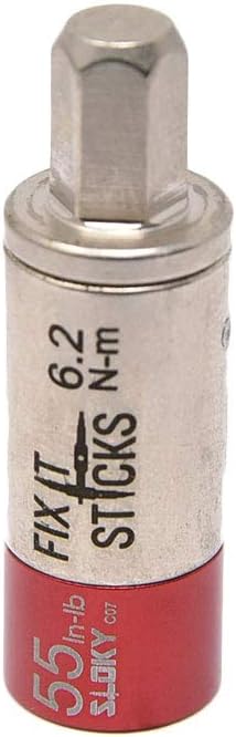 FIX IT STICKS Field Hunting Outdoors Gun Maintenance Adjustable Fits 1/4in Bit T-Way Wrench Small Torque Limiter, 55 in-lb