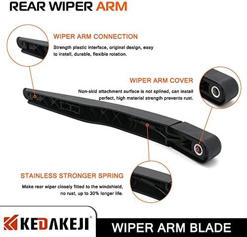 Rear Windshield Wiper Arm Compatible with Ford Escape 2013-2018 Vehicles, Back Windshield Wiper Set Replacement OEM BB5Z17526-C