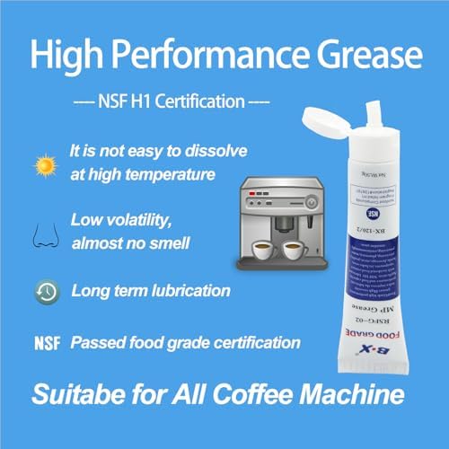 BX Food Grade Grease 1.7 oz 2 Pack - Coffee Machine Lubricant Care and Maintenance for All Espresso and Coffee Makers