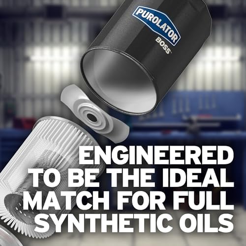 Purolator PBL22500 PurolatorBOSS Maximum Engine Protection Spin On Oil Filter Compatible With Ford F-150, Explorer, Edge, Chevrolet Silverado 1500, Traverse, Tahoe, GMC Acadia, Sierra 1500 and Yukon