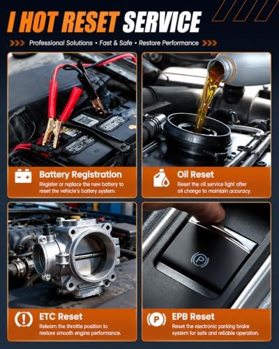 ANCEL BM500 OBD2 Scanner for BMW & MINI, Battery Registration