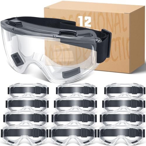 OXG Safety Goggles ANSI Z87.1 Glasses, Anti-Fog Protective Safety Glasses Lab Goggles Men Women Eye Protection Goggles