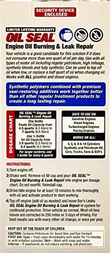 Bar's Leaks OS-1 Oil Seal Engine Oil Burning/Leak Repair, 16.9oz, 1-Pack